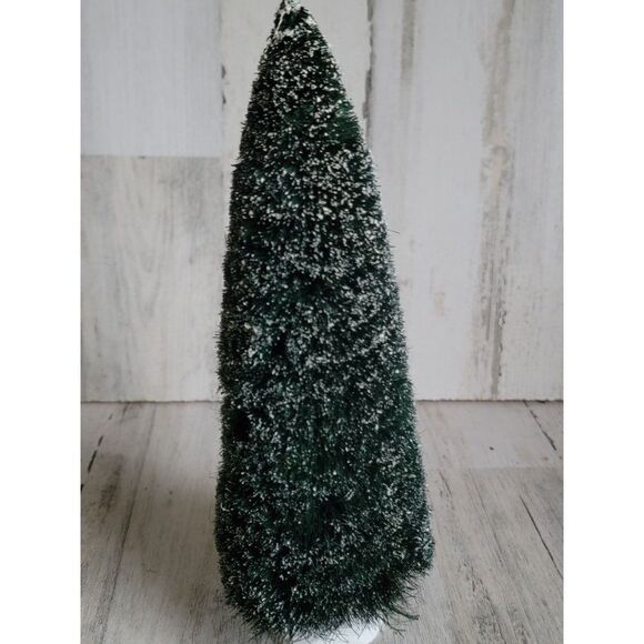 Dept 56 frosted pine tree Snow Village accessory Xmas - Picture 2 of 7